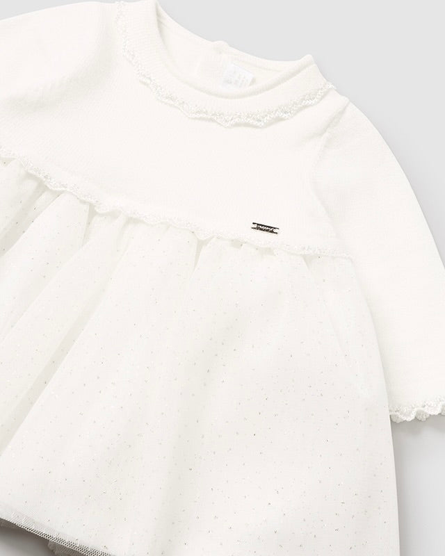 WHITE TULLE DRESS