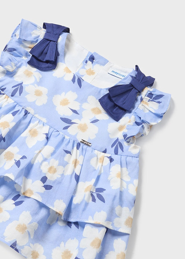 FLORAL BABY SET BLUE