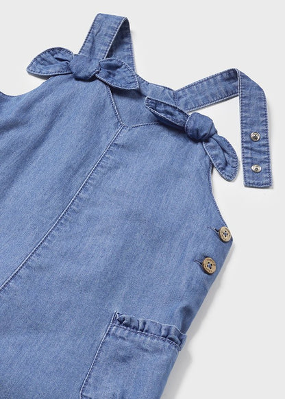 SHORT DENIM DUNGAREES