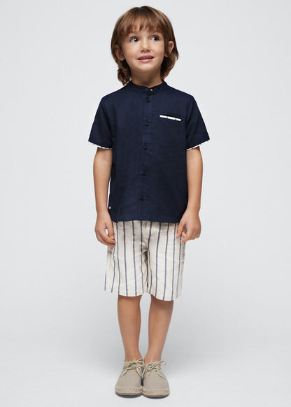 SET WITH STRIPED SHIRT AND BERMUDAS