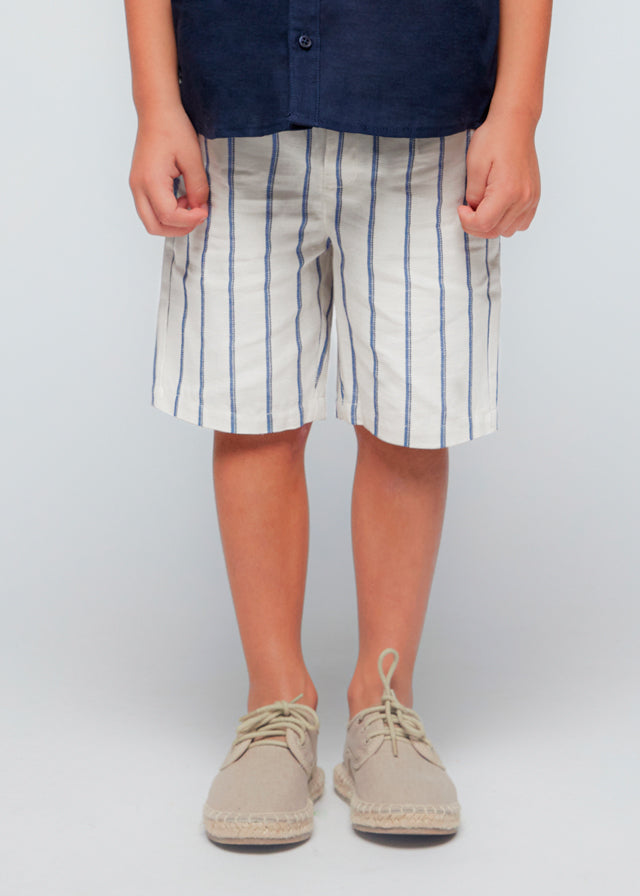 SET WITH STRIPED SHIRT AND BERMUDAS