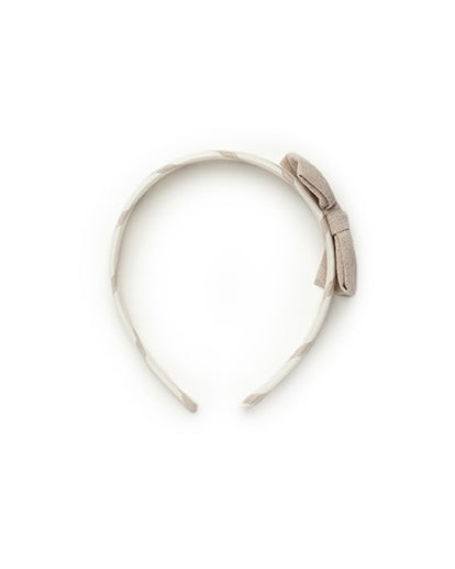 HAIR BAND STRIPED BEIGE