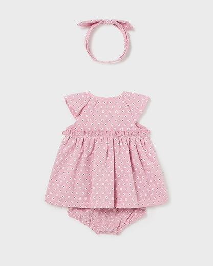 ROSA CHIFFON KLEID MIT BLOOMERS UND HAARBAND