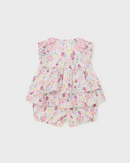 FLORAL BABY SET PINK