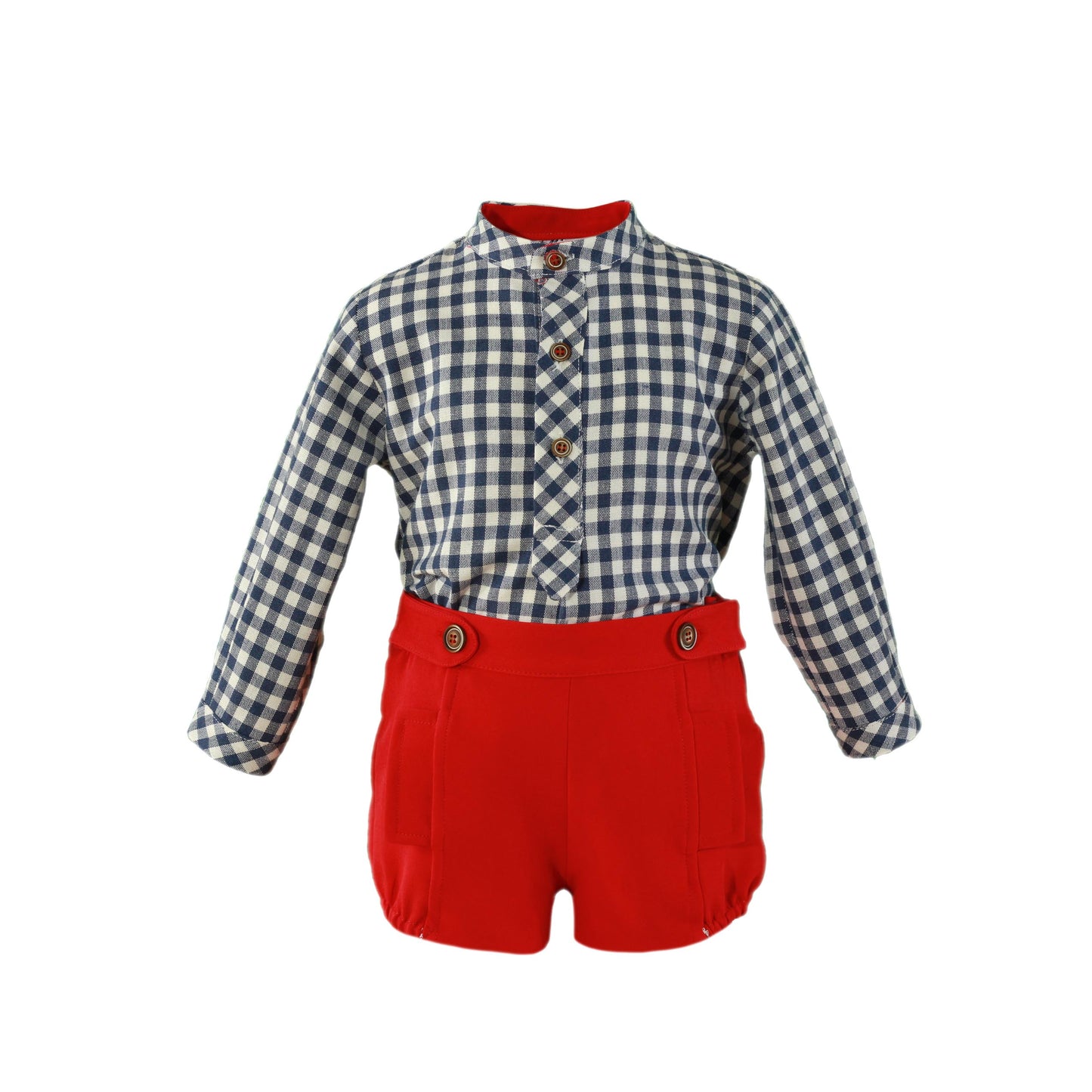 BABY SET WITH LONG SLEEVE SHIRT AND SHORTS