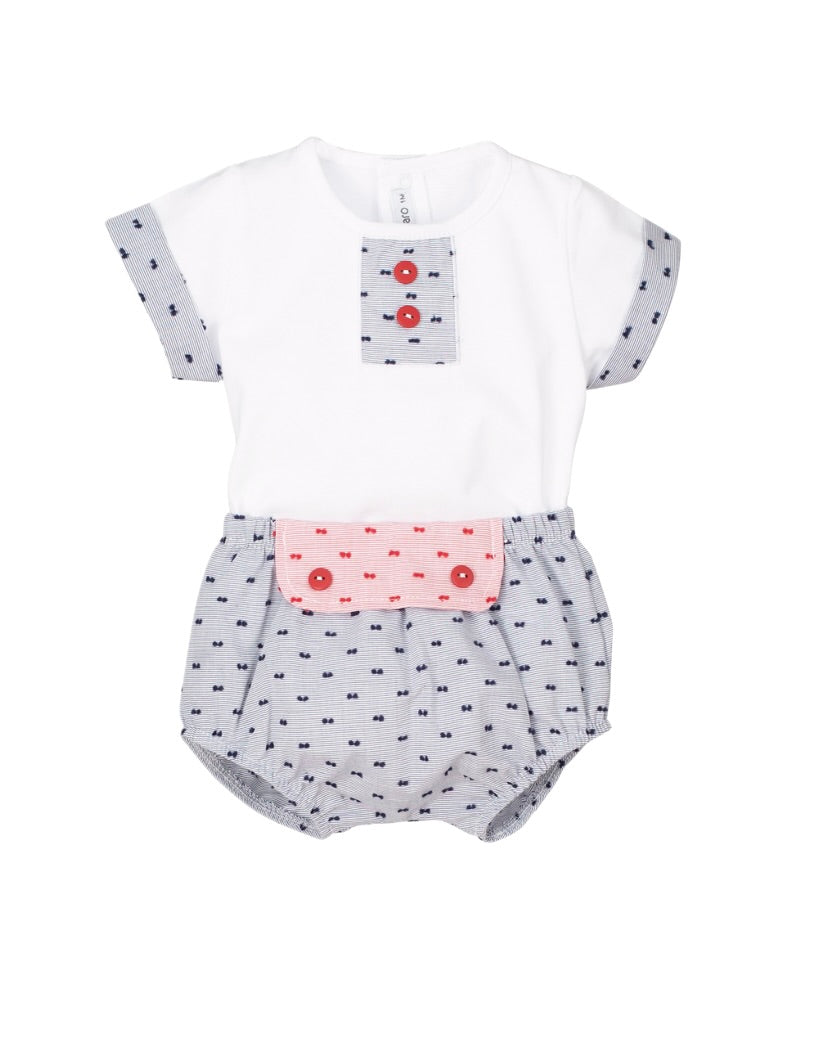 GORGEOUS BABY SET WITH BLOOMERS