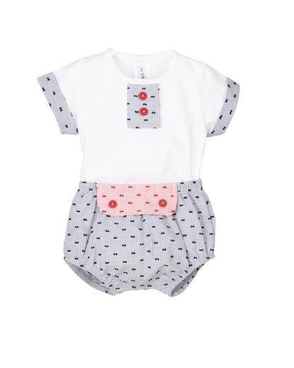 COOLES BABYSET MIT BLOOMERS