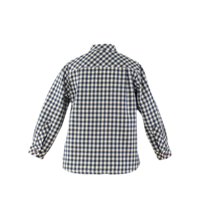 LONG SLEEVE CHECKERED BOY SHIRT