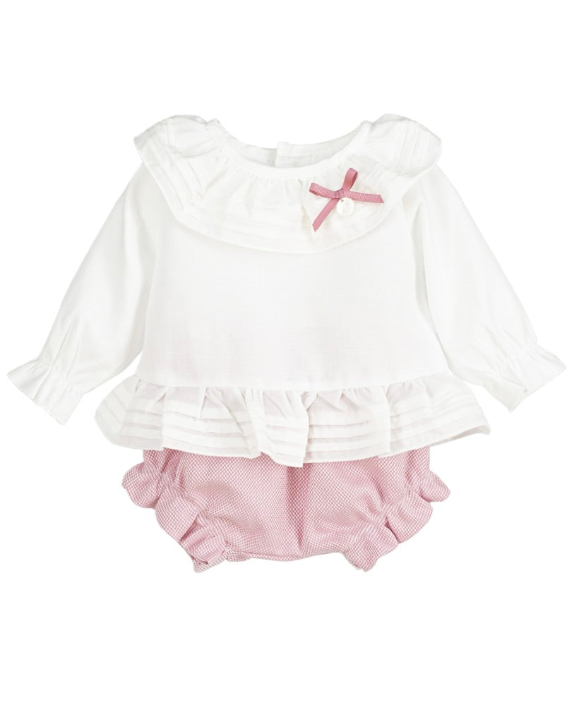 ROSA LANGARM BABYSET AUS BAUMWOLLE