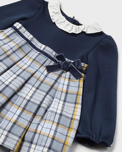 ABITO TARTAN BLU