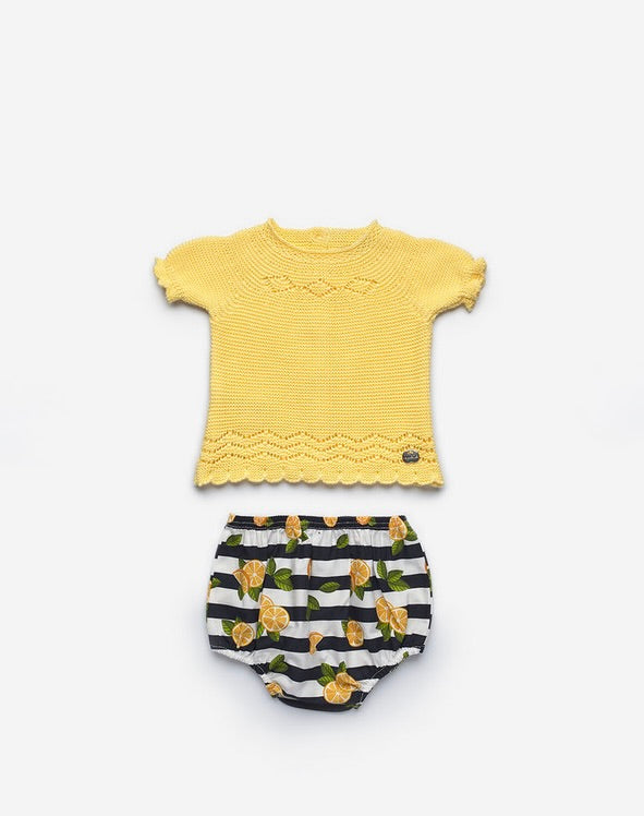 BABY SET LEMON PRINT