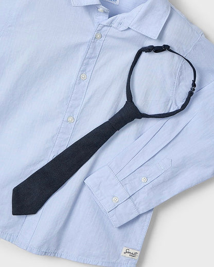 LONG SLEEVE SHIRT WITH TIE