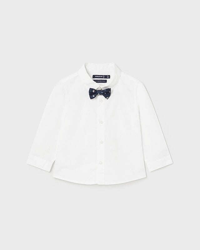 LONG SLEEVE SHIRT WITH BOW TIE