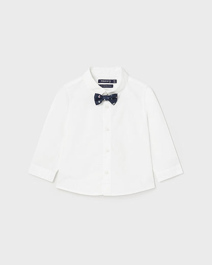 LONG SLEEVE SHIRT WITH BOW TIE