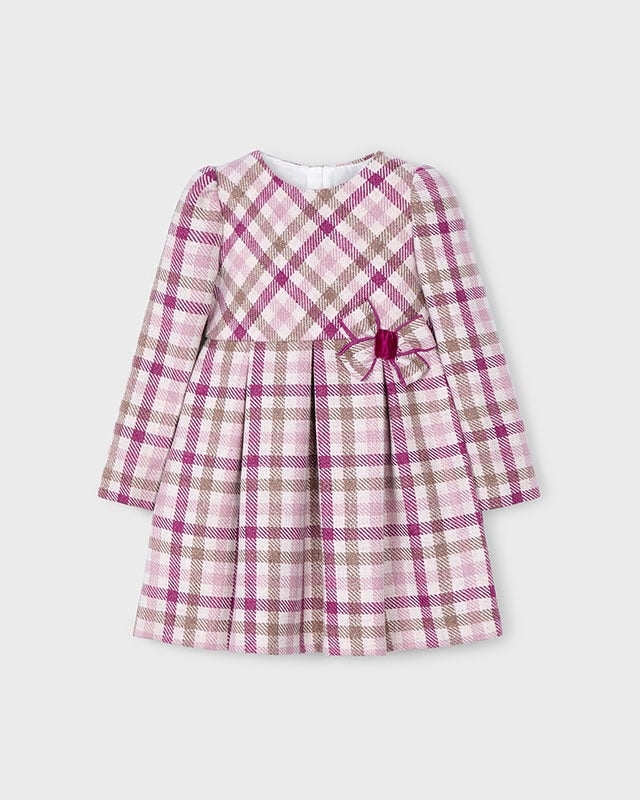 ABITO TARTAN ROSA