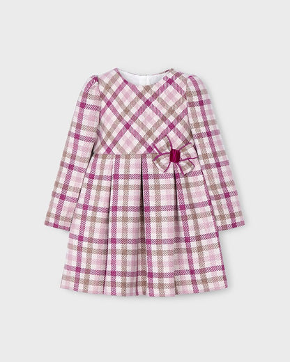 ABITO TARTAN ROSA