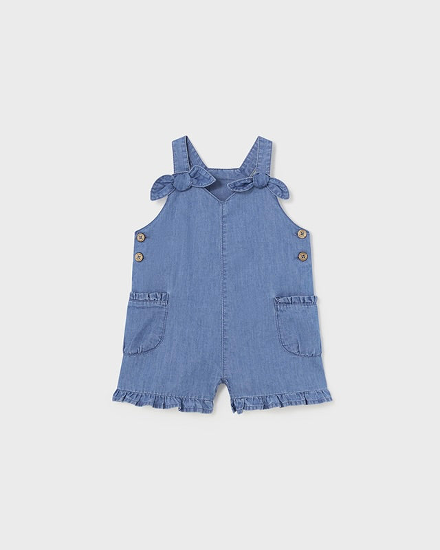 SHORT DENIM DUNGAREES