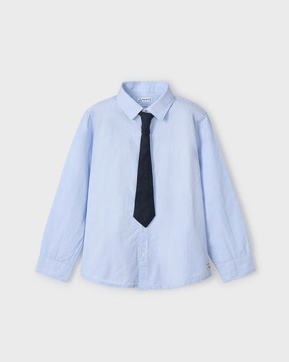 LONG SLEEVE SHIRT WITH TIE