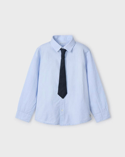 LONG SLEEVE SHIRT WITH TIE