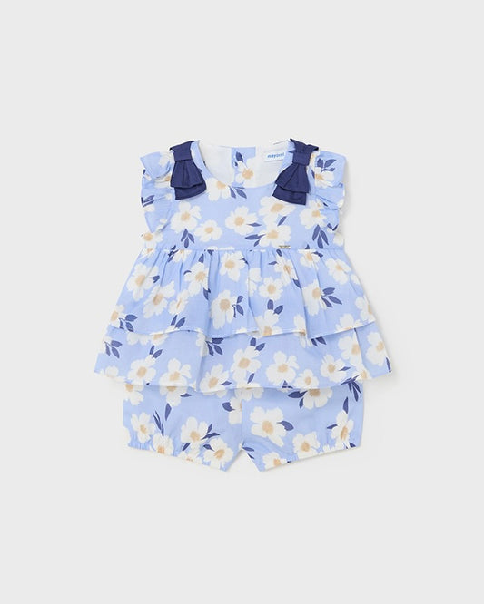 SET FLOREALE BAMBINA BLU