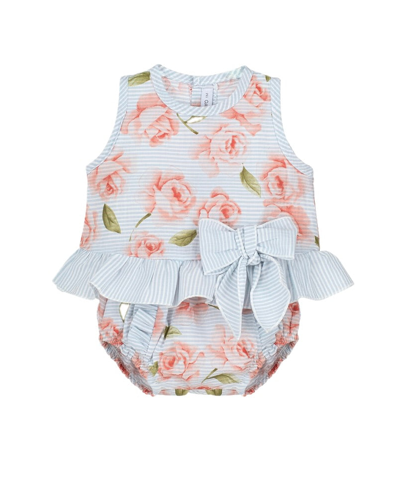 SET FESTIVO BAMBINA CON FIORI