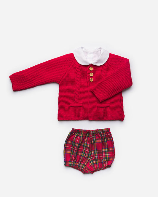 SET BIMBO CON CARDIGAN