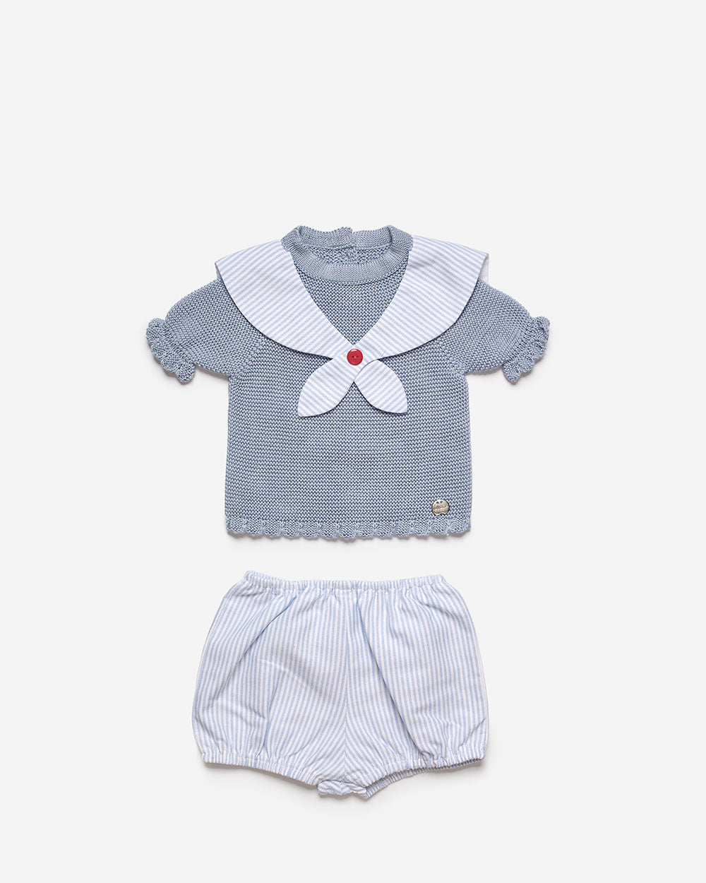 NAVY BABY SET WITH BLOOMERS