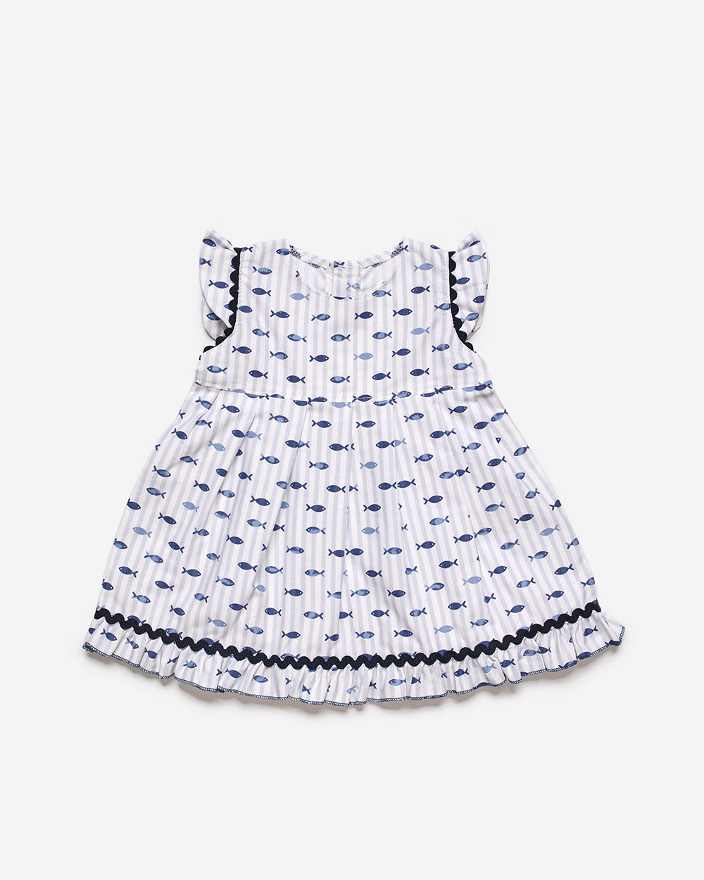 BABY DRESS WITH FISH PATTERN