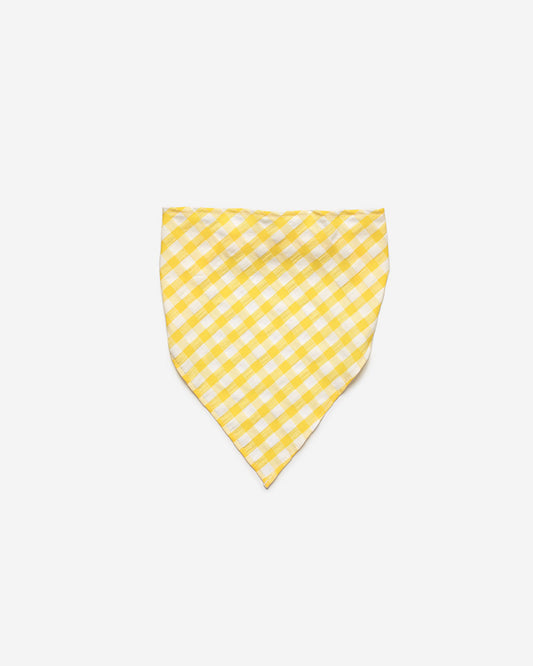 YELLOW CHECK HEADSCARF