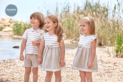 ADORABLE SUMMER DRESS BEIGE