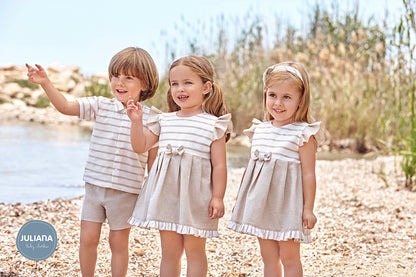 ADORABLE SUMMER DRESS BEIGE